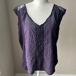 Babaton Linen/Silk/Lace Top
